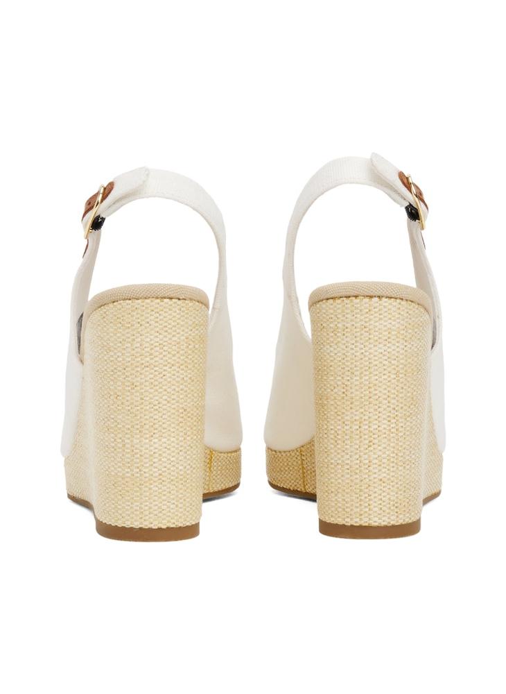 HIGH WEDGE SLINGBACK ESPADRILLES