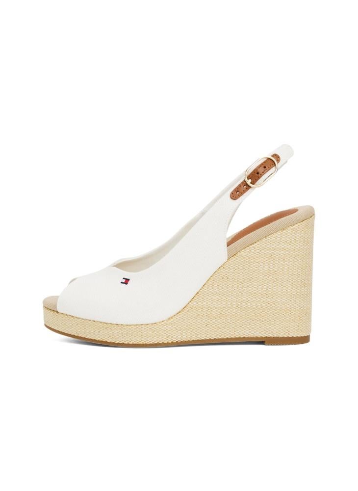 HIGH WEDGE SLINGBACK ESPADRILLES