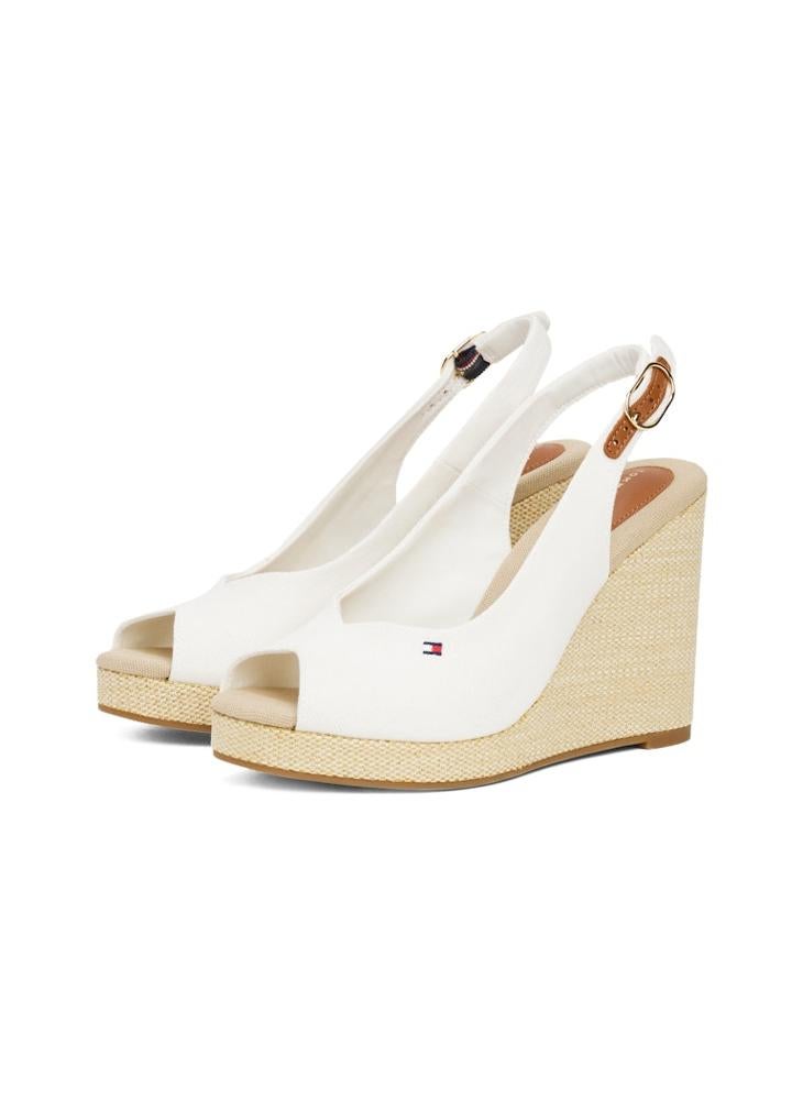 HIGH WEDGE SLINGBACK ESPADRILLES