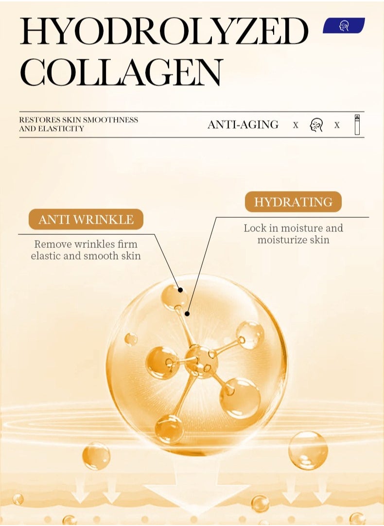 Collagen Anti Wrinkle Nourishing Whitening Moisturizing Skin Care Cream, Fast Absorbing Anti Ageing 80g
