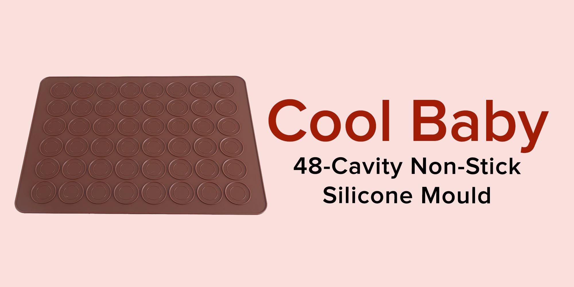48-Cavity Non Silicone Mould Brown 38x28cm