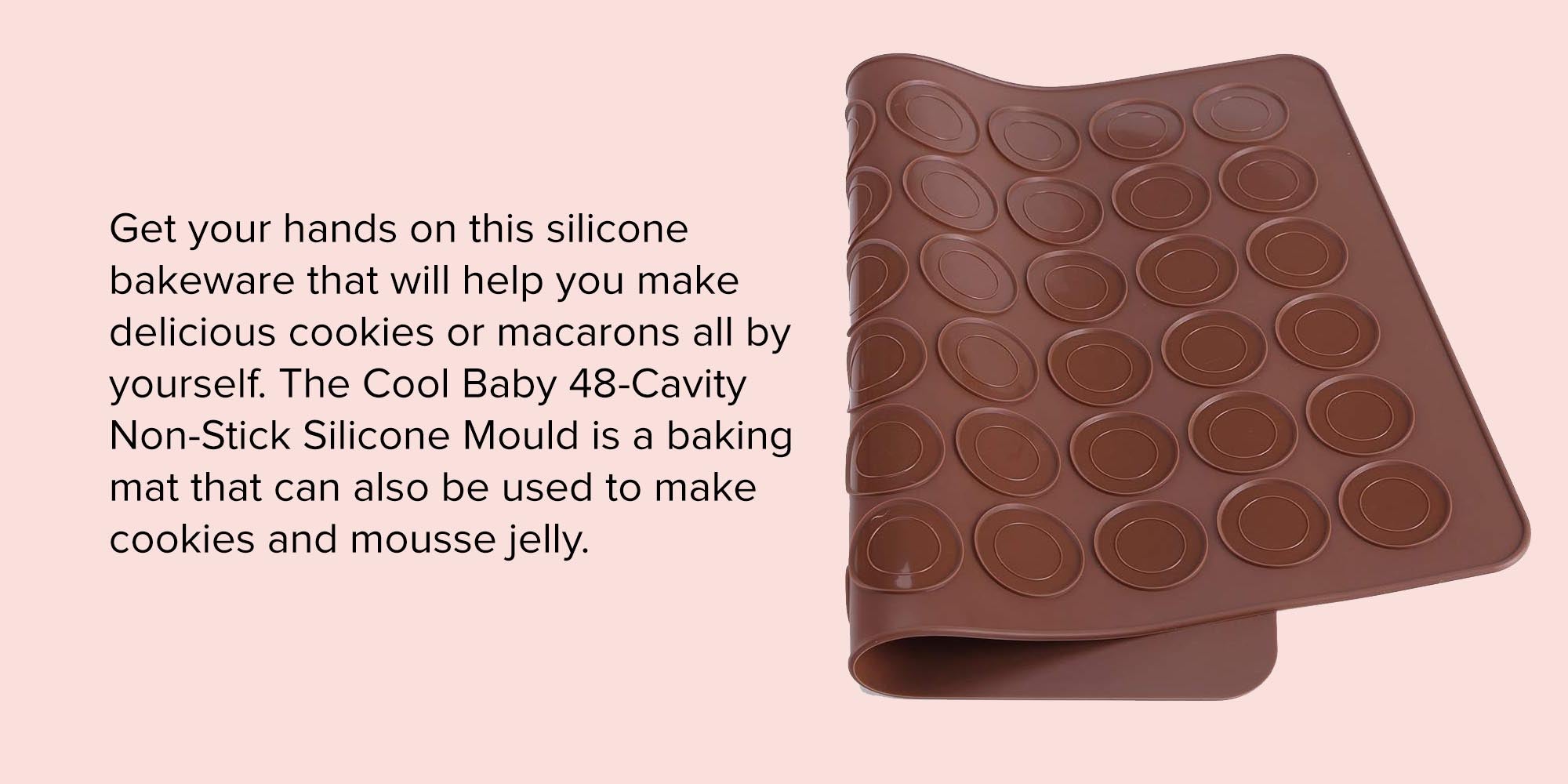 48-Cavity Non Silicone Mould Brown 38x28cm