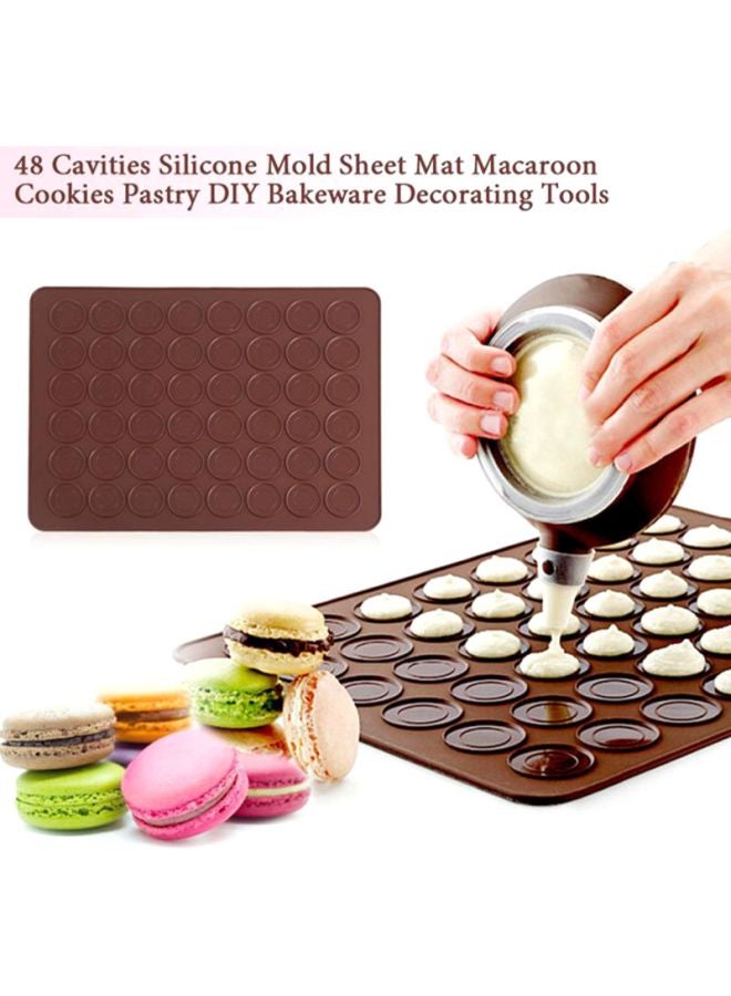 48-Cavity Non Silicone Mould Brown 38x28cm