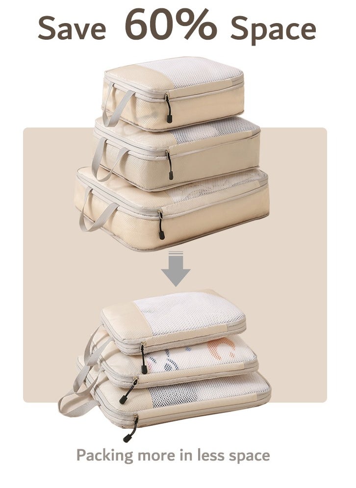 Travel Organizer For Travel Bag Cube Set Storage Luggage Packing Organize Clothes Shoes And More With Luggage Packing Cube Organizer Bag