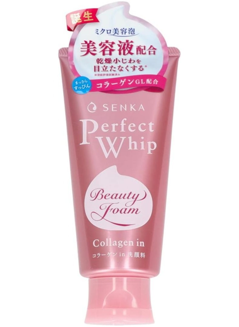 Senka Perfect Whip Collagen in Facial Wash120g ,Pack of 2