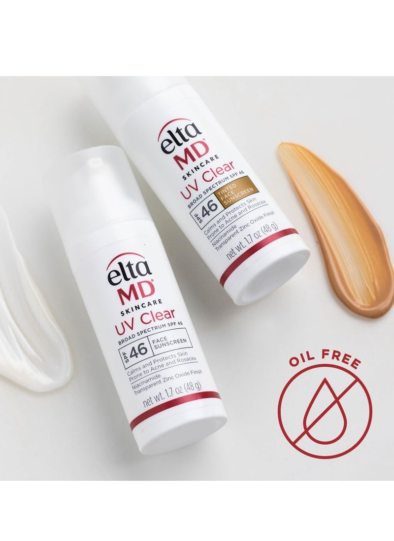 Tinted UV Clear Facial Sunscreen With SPF 46