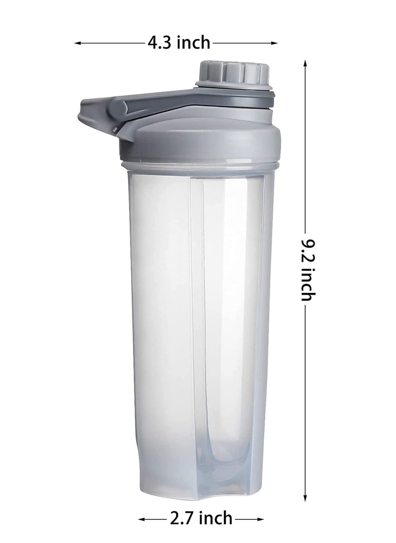 Fitness Shaker Bottle, Fitness Sports Classic Protein Shaker Bottle, BPA Free, Professional Fitness cup Fashionable Portable Sport Plastic Water Shaker Bottle for Exercise