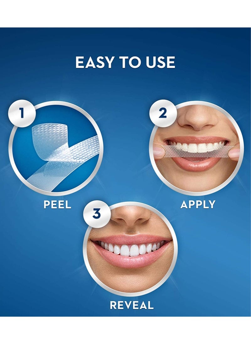 40 - Strips 3D WhiteStrips Dental Whitening kit 1-hour express result