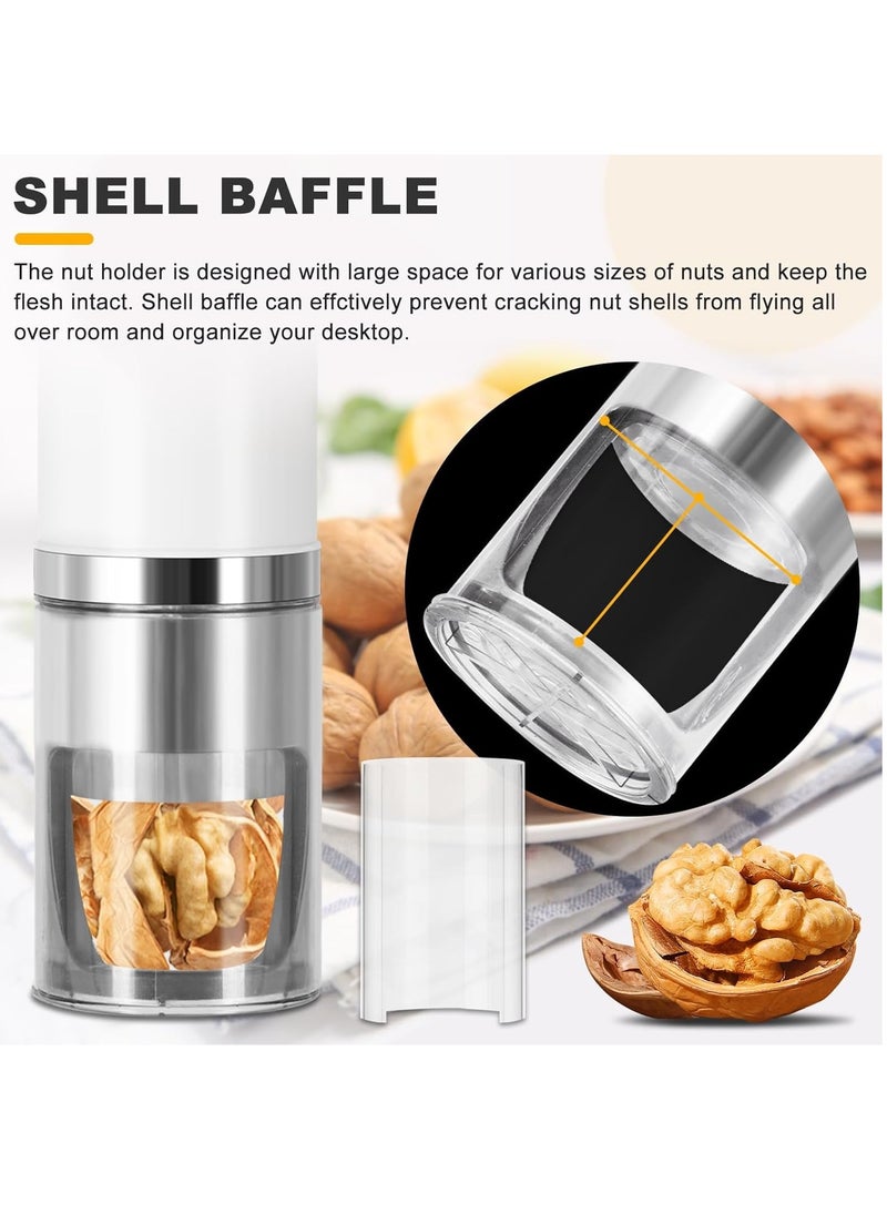 Electric Nut Cracker Machine Portable Pecan Walnut Cracker Sheller Nut Opener Tool for Walnuts Pecans Hazelnuts Almonds Brazil Nuts