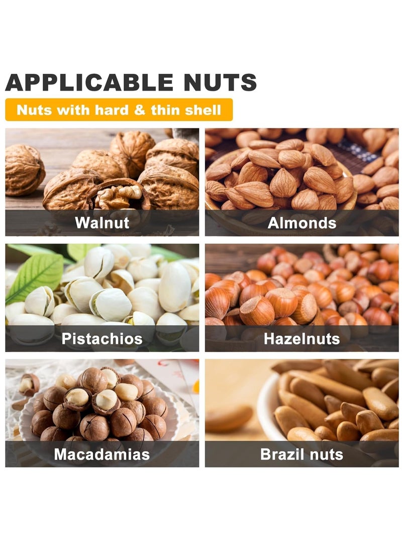 Electric Nut Cracker Machine Portable Pecan Walnut Cracker Sheller Nut Opener Tool for Walnuts Pecans Hazelnuts Almonds Brazil Nuts