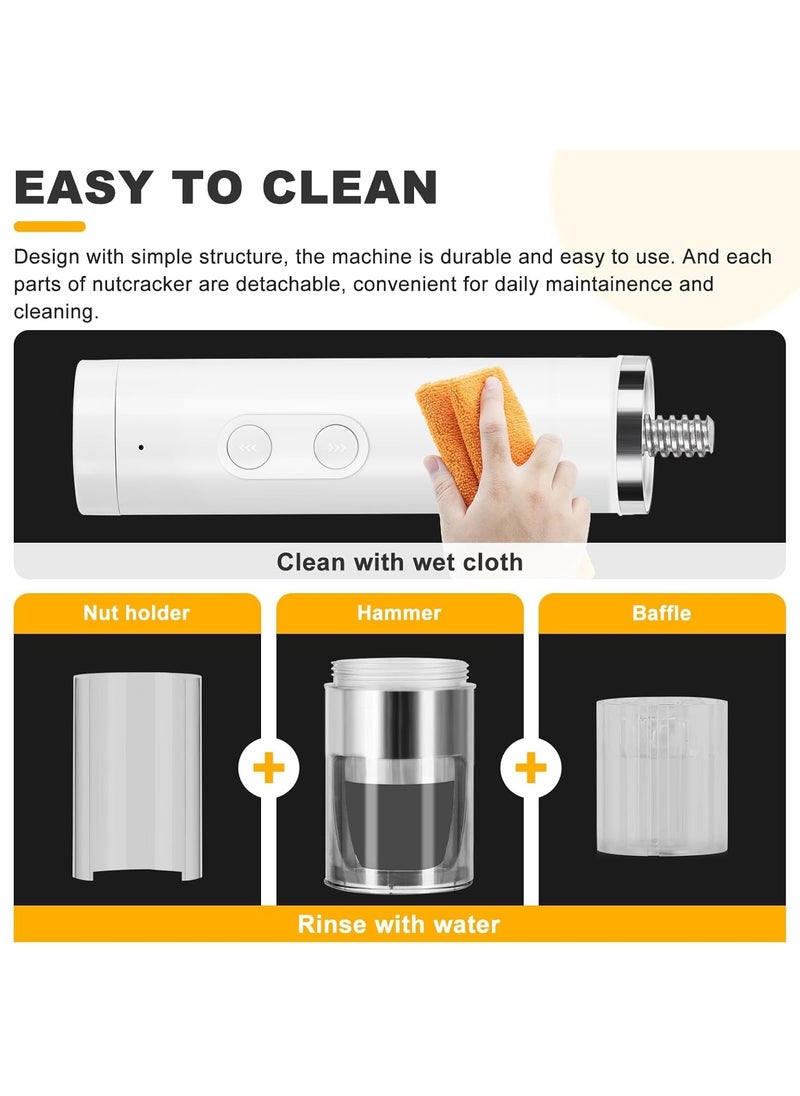 Electric Nut Cracker Machine Portable Pecan Walnut Cracker Sheller Nut Opener Tool for Walnuts Pecans Hazelnuts Almonds Brazil Nuts