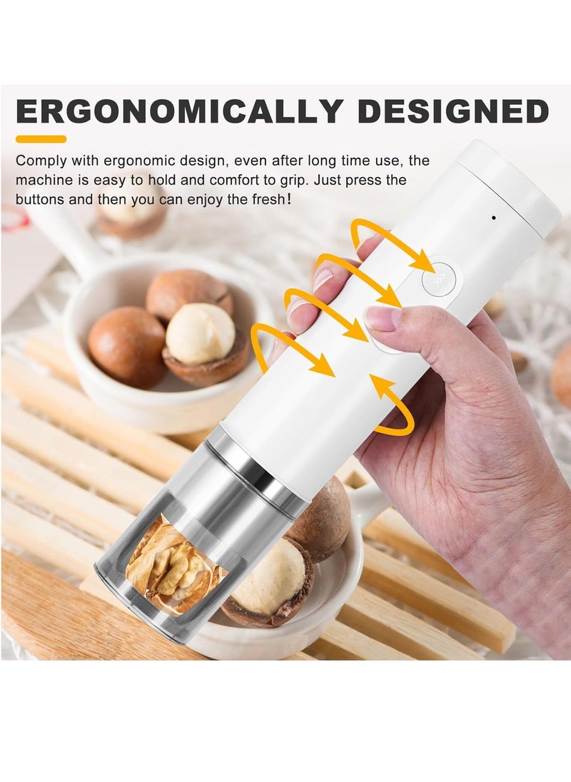 Electric Nut Cracker Machine Portable Pecan Walnut Cracker Sheller Nut Opener Tool for Walnuts Pecans Hazelnuts Almonds Brazil Nuts