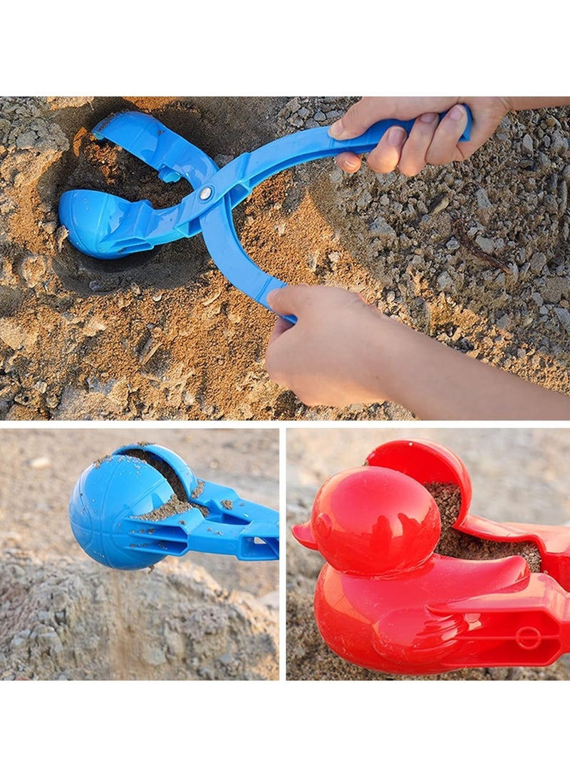Snowball Maker Toys, Game Clip Spherical Duck Snowman Heart Snowball Maker Snow Ball Clip Sand Mold Tool Beach Sand Toy Fun Winter for Outdoor Snow Toy Fight for Snow Fight