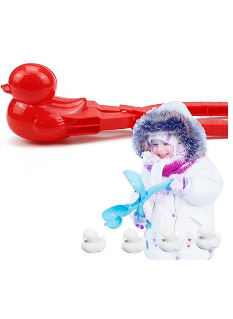Snowball Maker Toys, Game Clip Spherical Duck Snowman Heart Snowball Maker Snow Ball Clip Sand Mold Tool Beach Sand Toy Fun Winter for Outdoor Snow Toy Fight for Snow Fight
