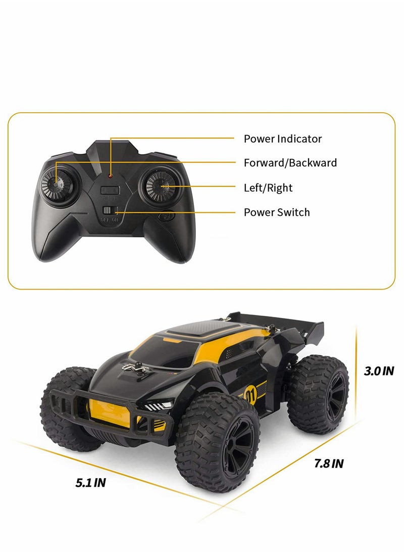 Remote Control Car 2.4GHz Electric RC Racing Cars with 1 Rechargeable Power and Lights 1:22 Electric Toy Car Gift with 100mins Running for 3 4 5 6 7 8 Year Old Boys Girls Kids