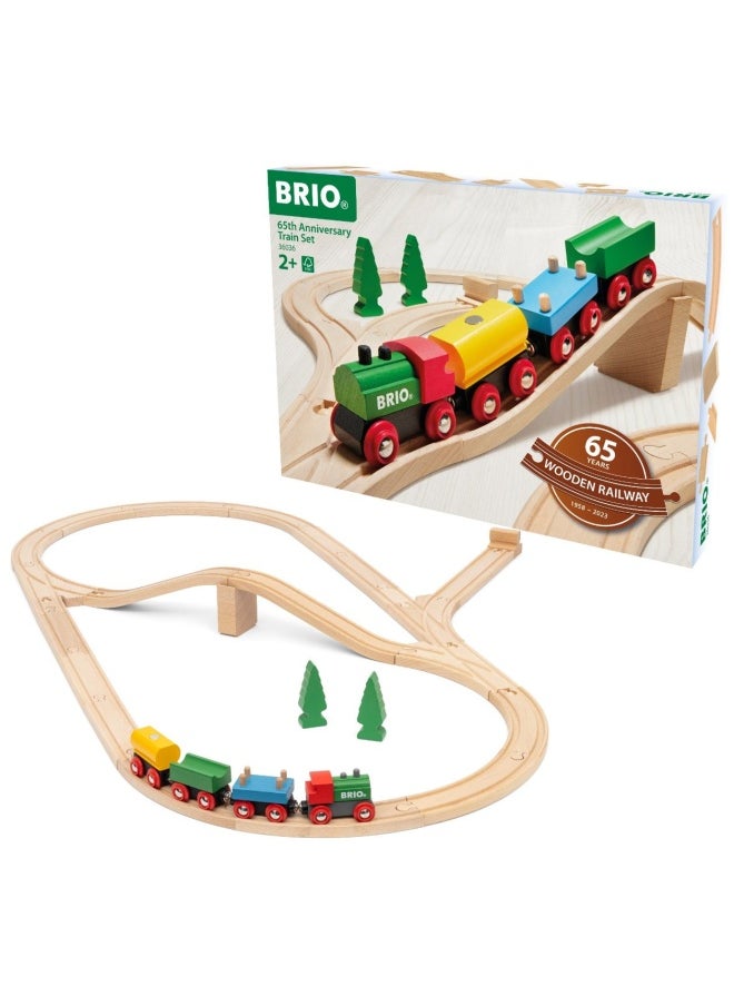 BRIO World Train Set 65th Anniversary Train Set (32 Pieces)