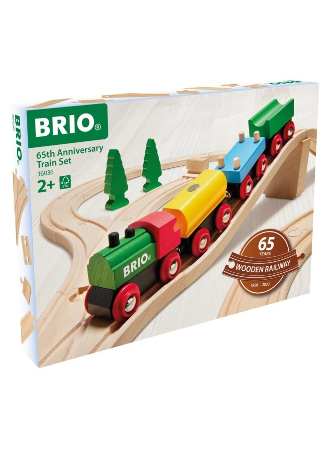 BRIO World Train Set 65th Anniversary Train Set (32 Pieces)