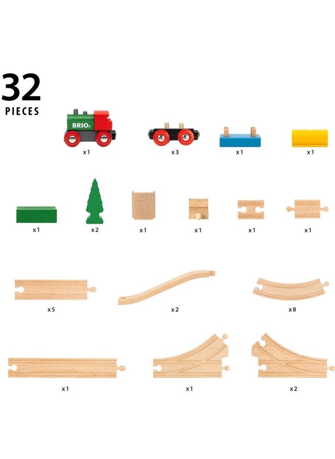 BRIO World Train Set 65th Anniversary Train Set (32 Pieces)