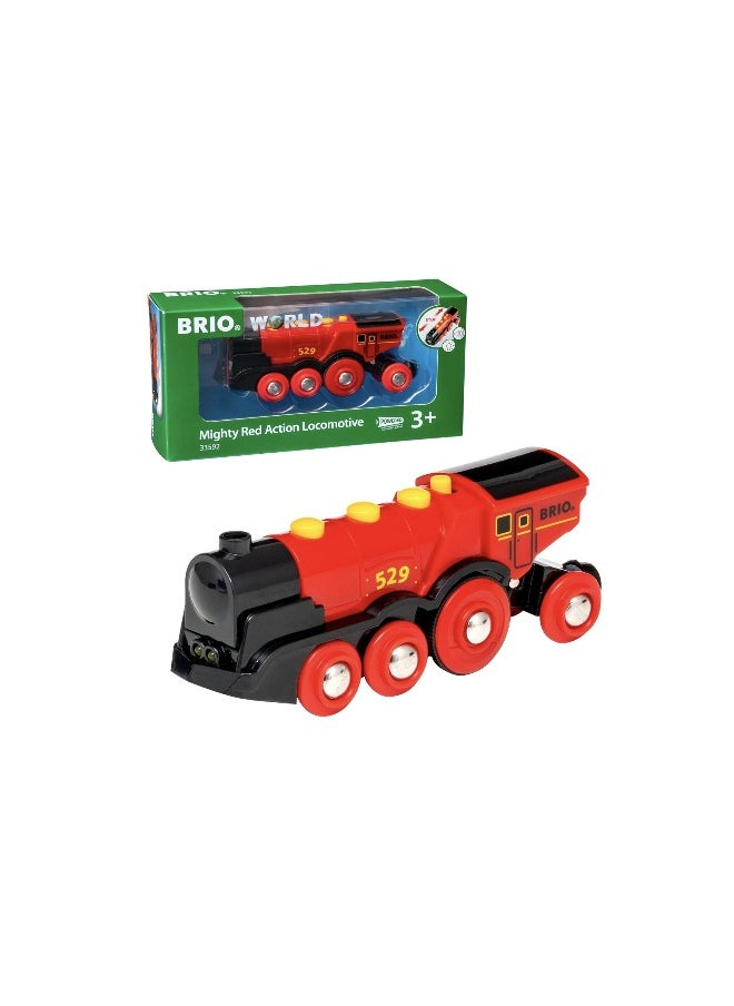 BRIO World Train Set Mighty Red Action Locomotive