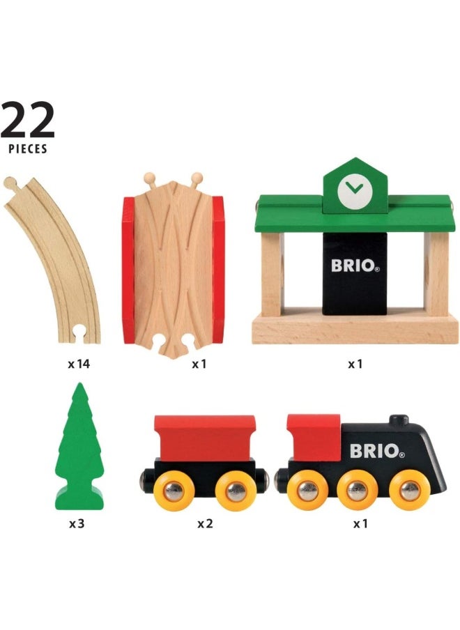 BRIO World Train Set Classic Figure 8 Train Set (22 Pieces)