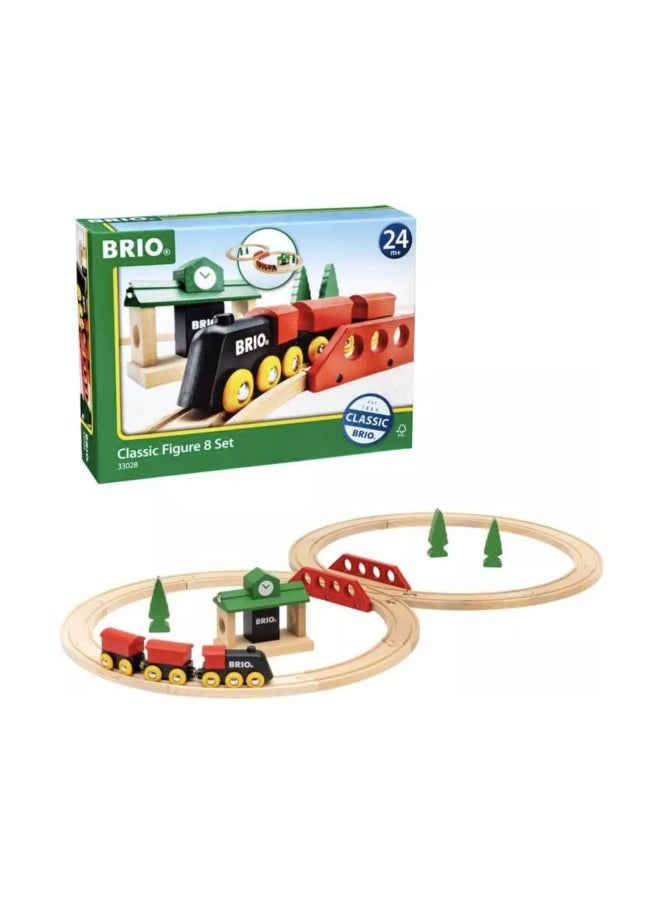 BRIO World Train Set Classic Figure 8 Train Set (22 Pieces)