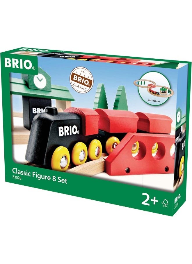 BRIO World Train Set Classic Figure 8 Train Set (22 Pieces)