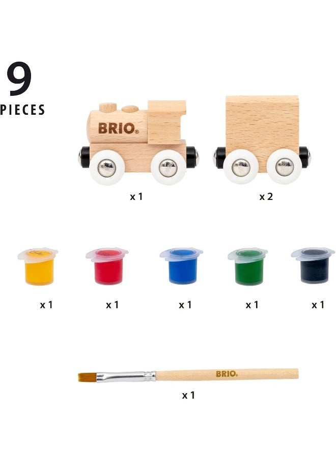 BRIO World Train Set Paint Train Set (9 Pieces)