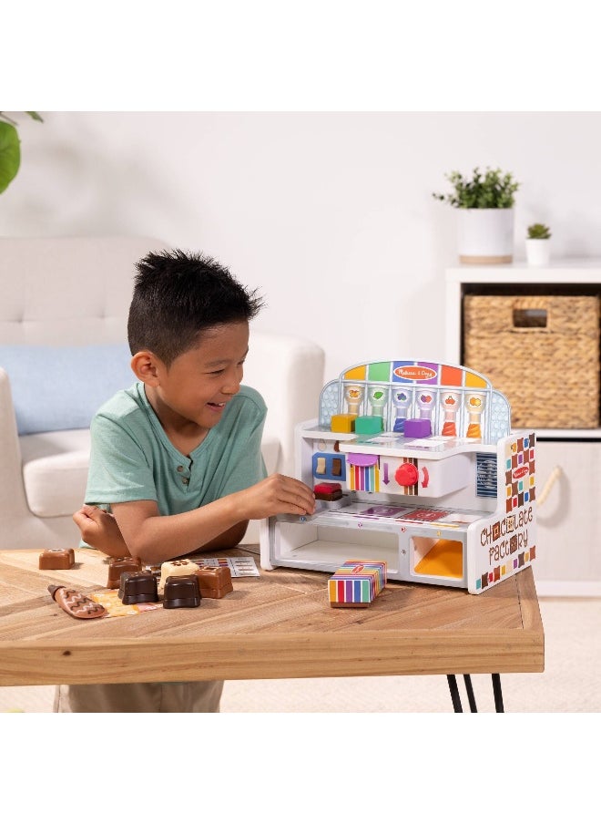 Melissa & Doug Wooden Chocolate Factory Play Set (42 Pieces)