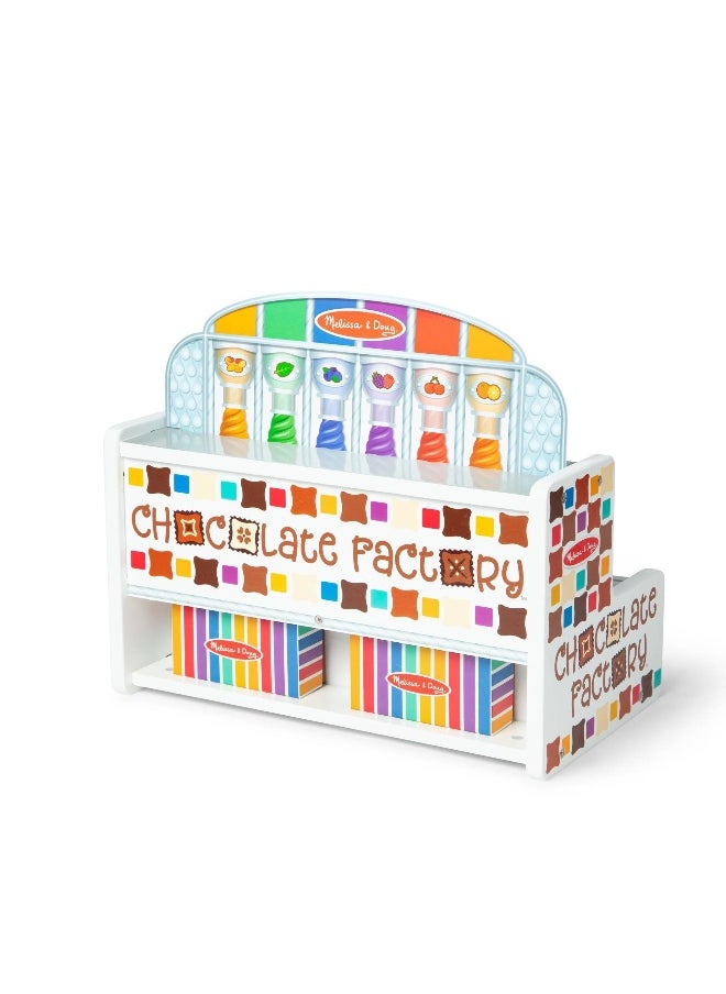 Melissa & Doug Wooden Chocolate Factory Play Set (42 Pieces)
