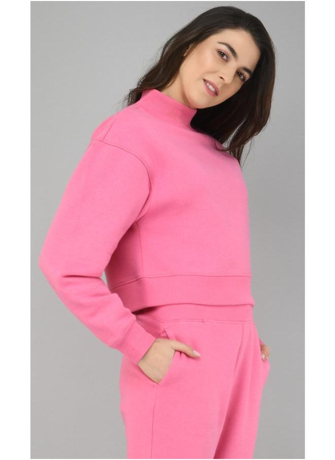 Feisty Pink Fleece SweatShirt