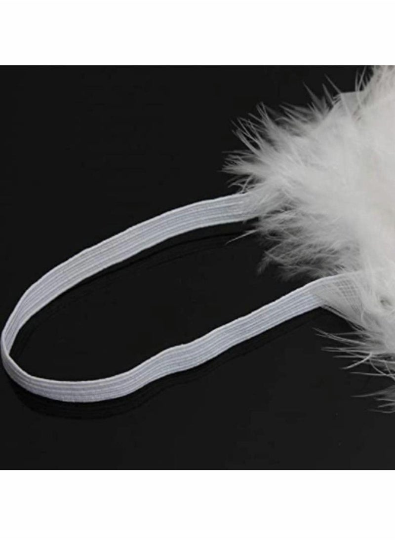 Newborn Baby Photography Prop Outfits Feather Wings with Headband Set