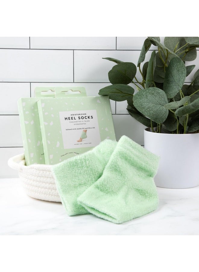 Heel Repair Duo, Solemate Heel Repair Balm & Moisturizing Heel Socks, Cracked Heel Stick Balm, Foot Care For Men & Women, At-Home Foot Care, Fuzzy Heel Socks, Toeless Spa Socks