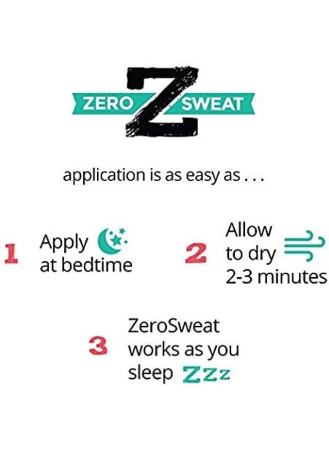 ZeroSweat Antiperspirant Deodorant | Clinical Strength Hyperhidrosis Treatment - Reduces Armpit Sweat 1.2 Fl.Oz (1 Pack)