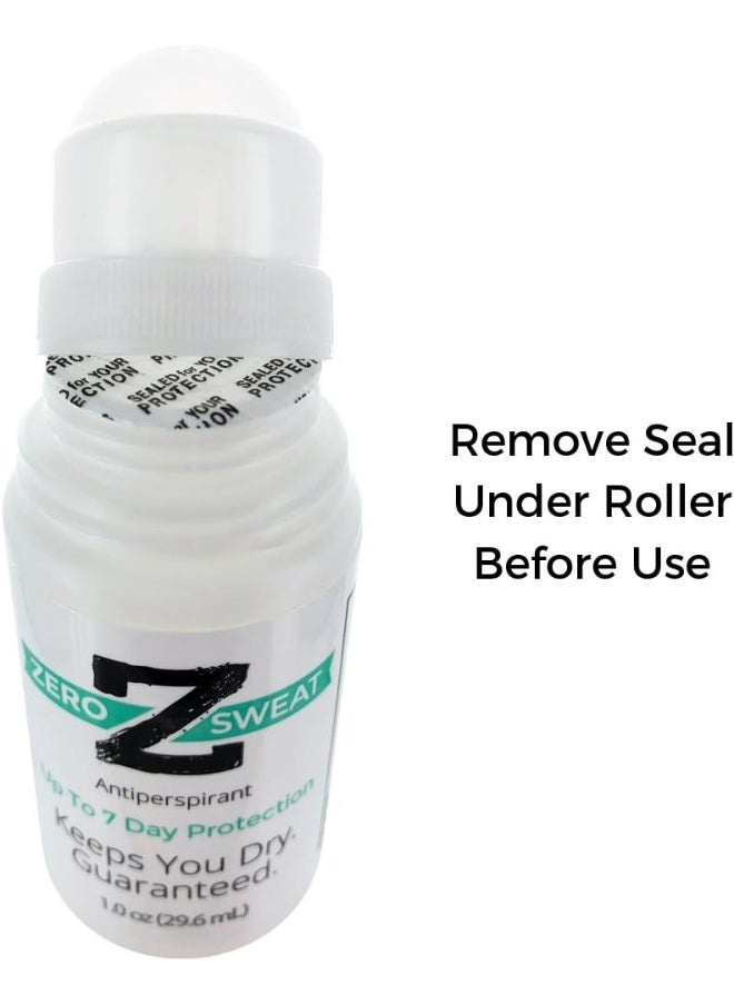 ZeroSweat Antiperspirant Deodorant | Clinical Strength Hyperhidrosis Treatment - Reduces Armpit Sweat 1.2 Fl.Oz (1 Pack)