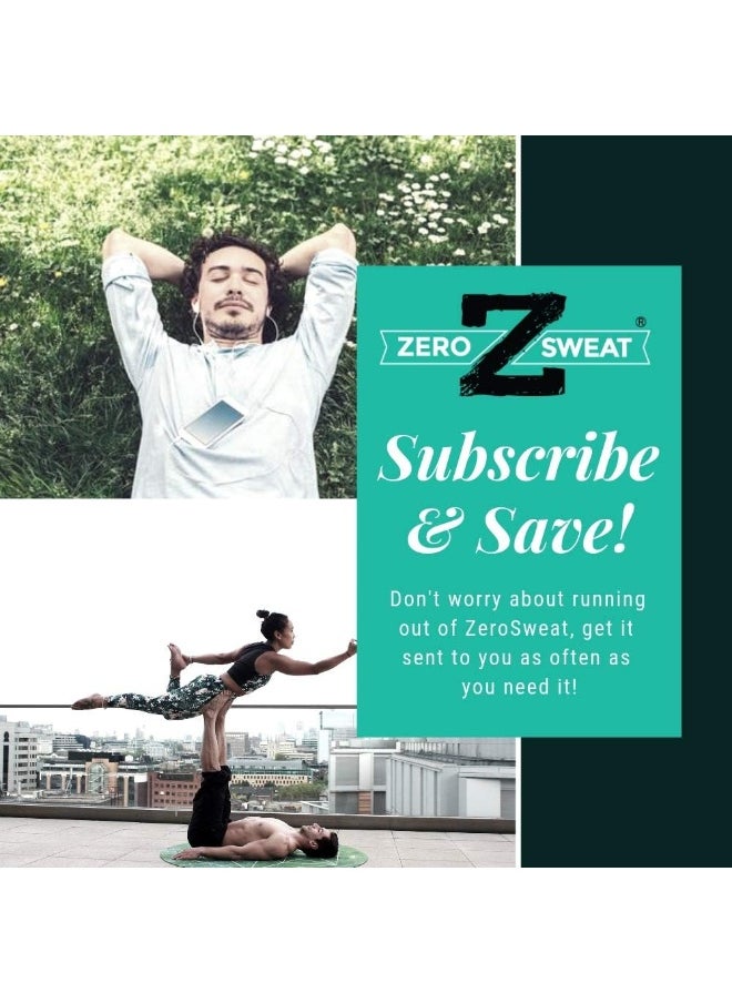 ZeroSweat Antiperspirant Deodorant | Clinical Strength Hyperhidrosis Treatment - Reduces Armpit Sweat 1.2 Fl.Oz (1 Pack)