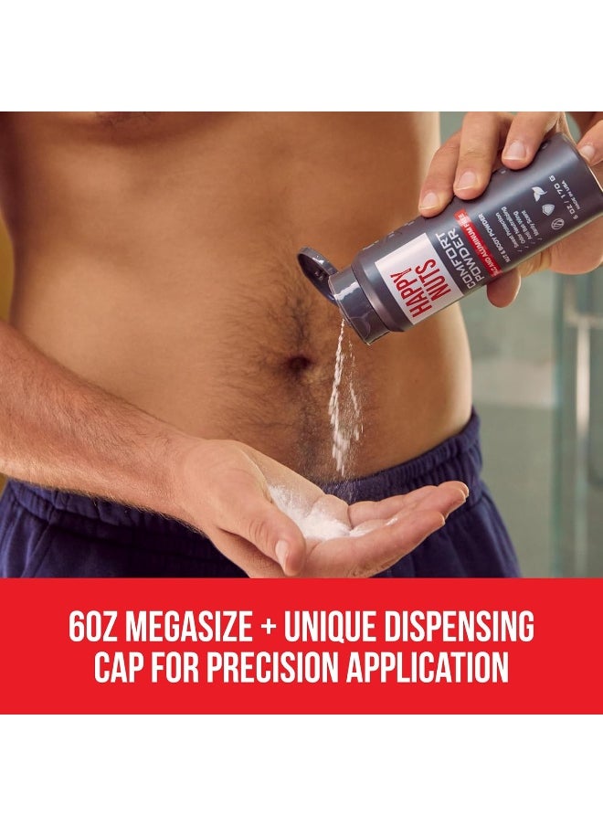 Comfort Powder - Anti-Chafing, Sweat Defense & Odor Control For The Groin, Feet, And Body - Body Powder For Men (Original)