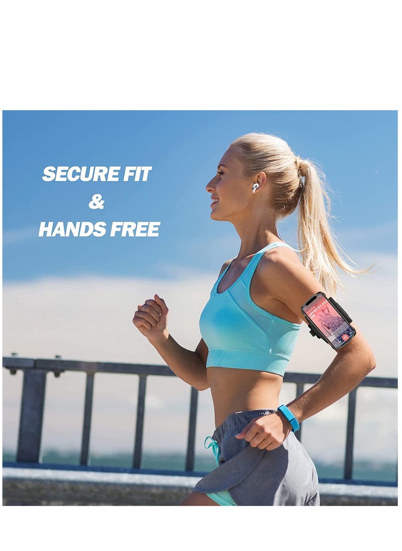Running Armband 360° Rotatable Wristband Mobile Phone Holder for Jogging (iPhone 11 Pro Max,/11/Xs/X/8 Plus/7/6, Galaxy S20/S10/S10e/S9, Android Works Well)