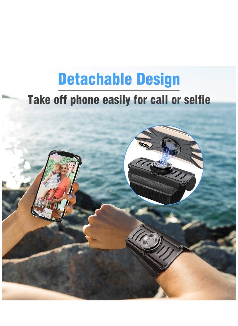Running Armband 360° Rotatable Wristband Mobile Phone Holder for Jogging (iPhone 11 Pro Max,/11/Xs/X/8 Plus/7/6, Galaxy S20/S10/S10e/S9, Android Works Well)