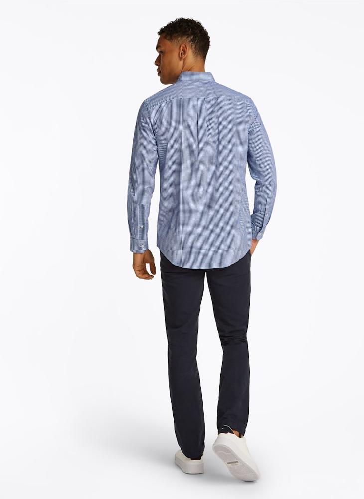 Regular Fit Flex Cotton Poplin Gingham Shirt