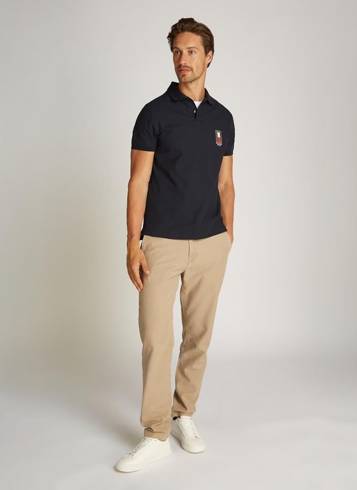 Graphic Short Sleeve Polo Shirt