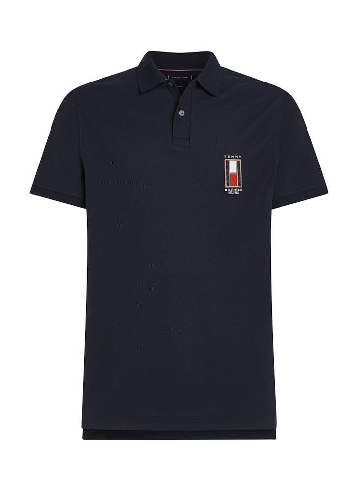 Graphic Short Sleeve Polo Shirt