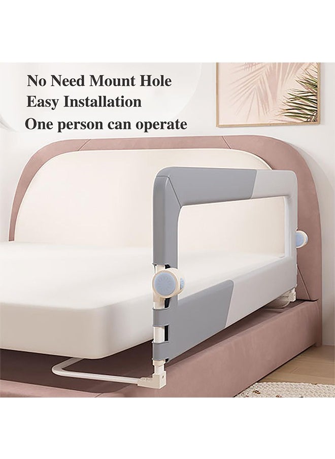 Bed Rail for Toddlers - 1.8M Toddler Bed Rails U Shape Baby Bed Rail Guard with Child Lock | Height Adjustable Kids Bed Guard Rail Safety Side Rails for Queen Size Bed