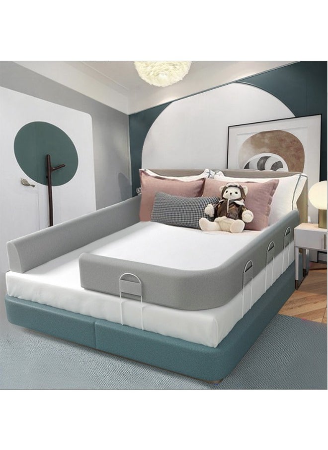 Bed Bumper for Toddlers, Foam Bed Rail for Toddlers, Toddler Bed Rail Bumper, Soft Safety Bed Guard Rail for Kids, Bed Side Rail for Twin, Full, Queen & King Beds (1.8M)