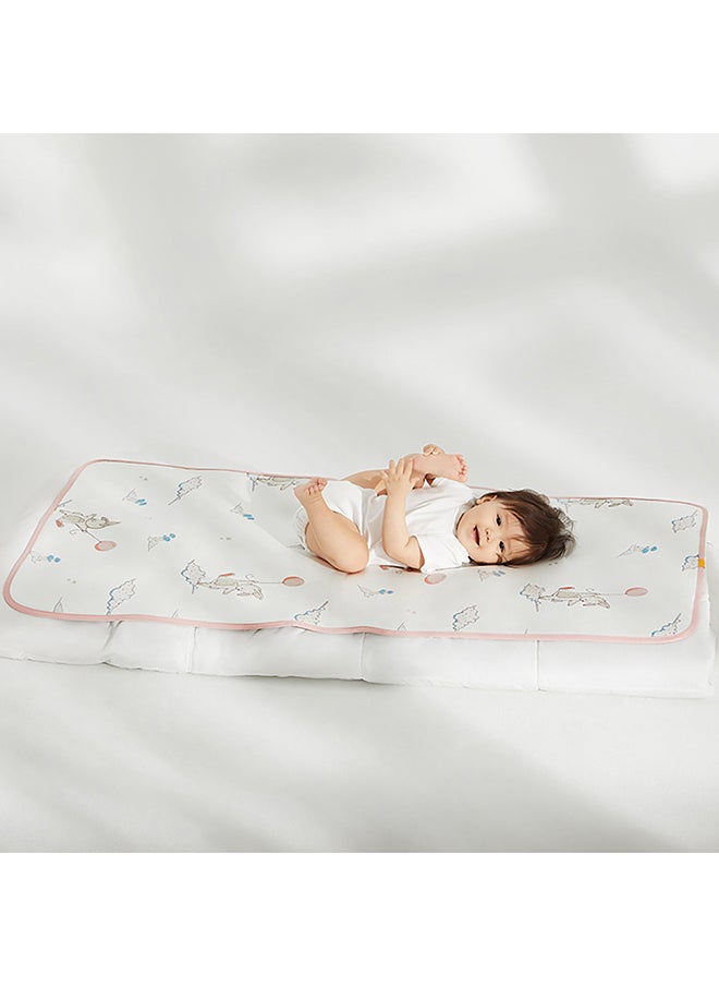 Babycare - Cooling Silk, Baby Sleeping Mat Moon Yellow , baby mattresses, baby coolers, breathable summer sleeping mats for babies, can be used in both directions.