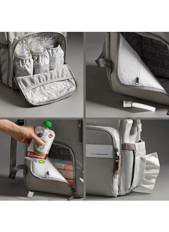 Babycare - Baby Travel Diaper Bag, Outdoor Bag, Becca Powder, Large, BPA-Free, Non-Toxic, Durable Fabric, Multiple Compartments, Waterproof, Easy to Clean, Lightweight, Adjustable Straps, Insulated Bottle Holders, Spacious Design, Comfortable Carrying, Ideal for Travel and Outdoor Adventures