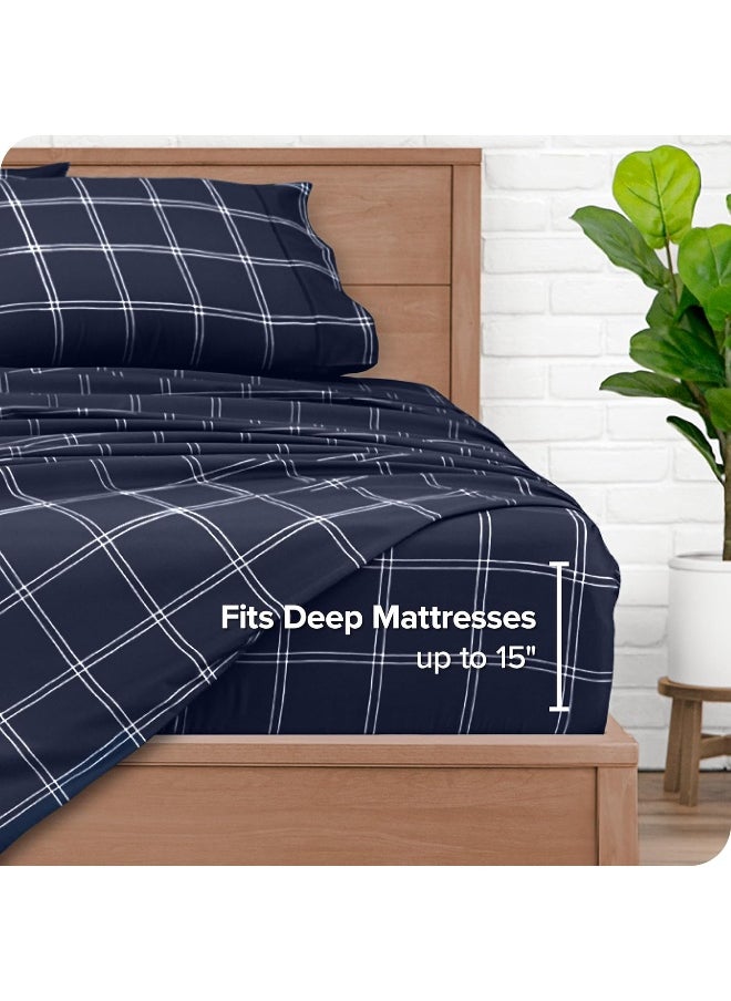 Bare Home Queen Sheet Set - Luxury 1800 Ultra-Soft Microfiber Queen Bed Sheets - Double Brushed - Deep Pockets - Easy Fit - 4 Piece Set
