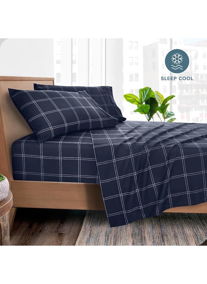 Bare Home Queen Sheet Set - Luxury 1800 Ultra-Soft Microfiber Queen Bed Sheets - Double Brushed - Deep Pockets - Easy Fit - 4 Piece Set