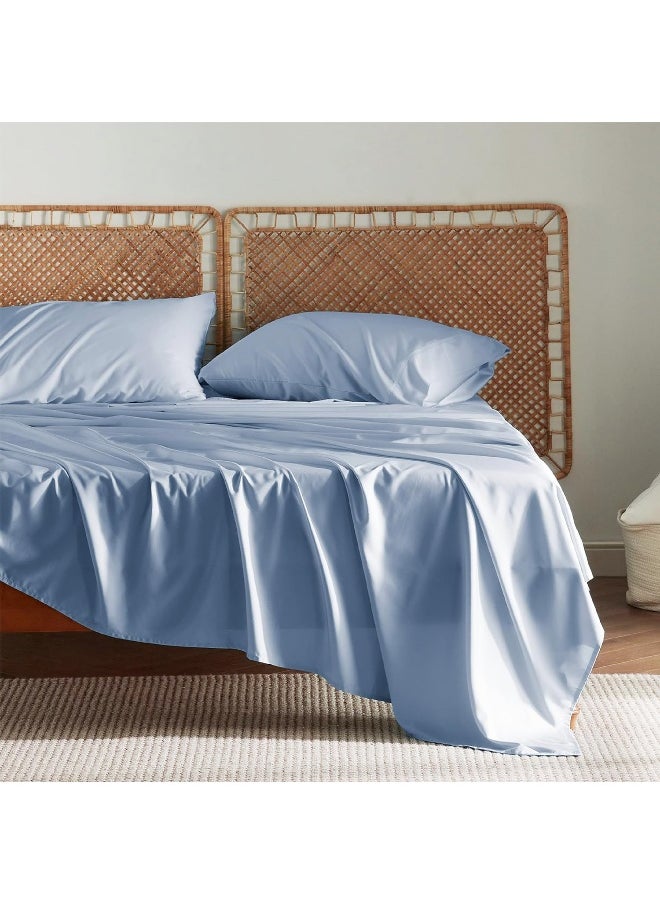 Bedsure Queen Sheets, Rayon Derived from Bamboo, Queen Cooling Sheet Set, Deep Pocket Up to 16