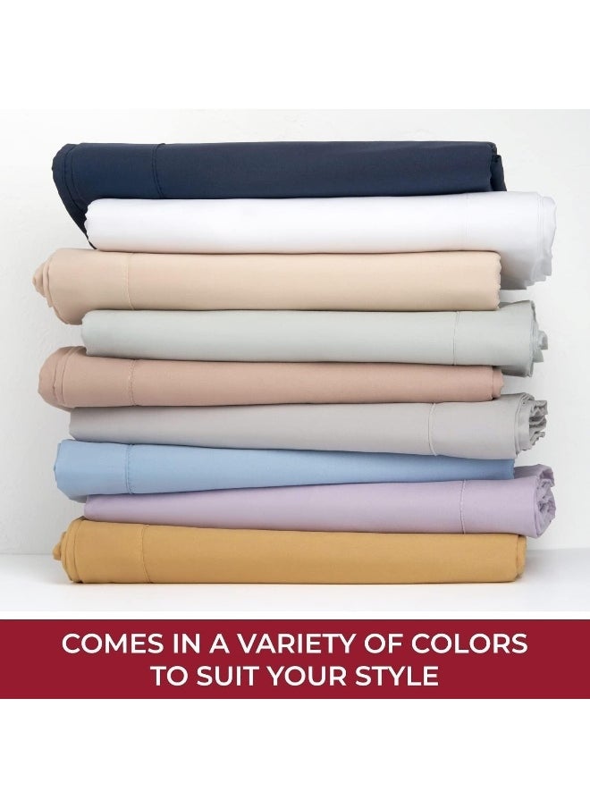 Mellanni Extra Deep Pocket Queen Fitted Sheet - Cooling Sheets up to 21