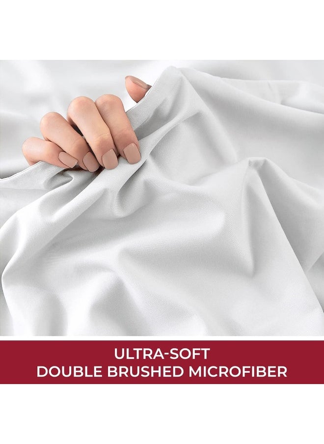 Mellanni Extra Deep Pocket Queen Fitted Sheet - Cooling Sheets up to 21